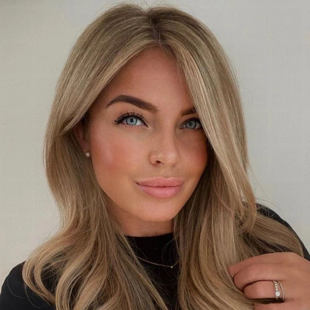 3x5 Silk Topper Hair| Light and Golden Blonde Highlights(#FA)